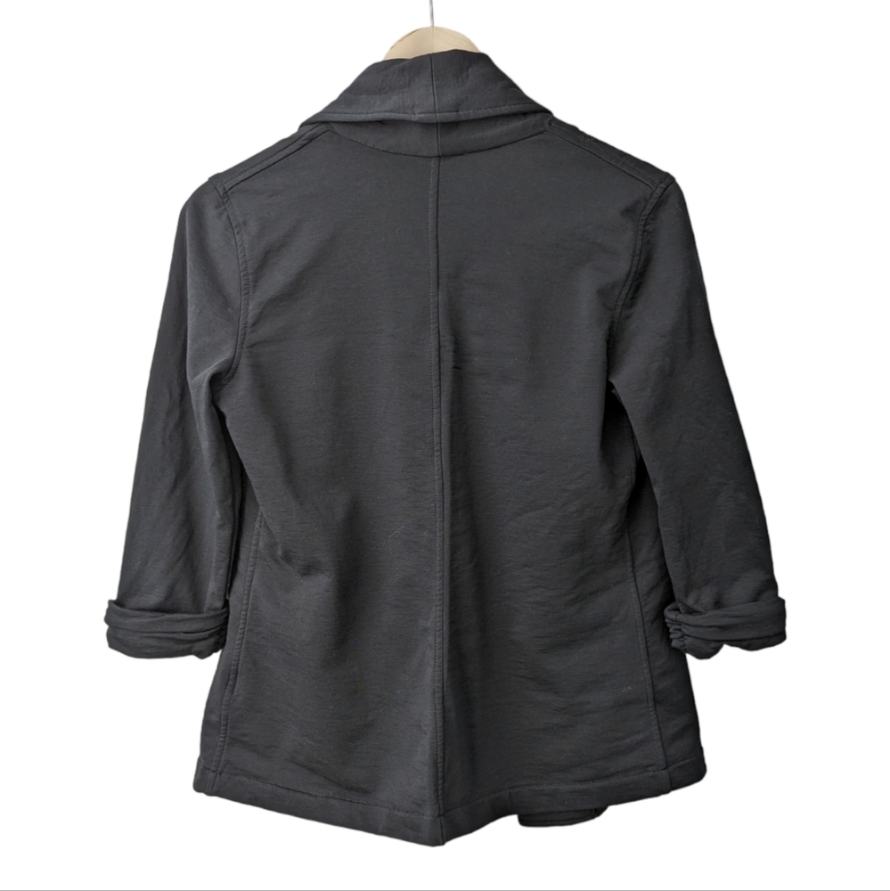 Theory Draped Open-Front Jacket Cardigan, Cotton … - image 2